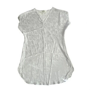 Secret Treasures Women Small Nightgown Pale Lilac Floral‎ Damask Classic Whimsy